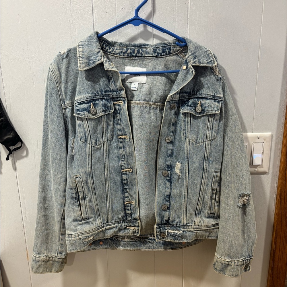 Old Navy Distressed Denim Jacket